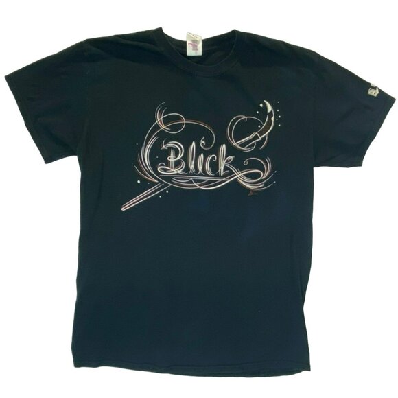 Vintage Blick T-Shirts 3 Black Adult M Artist Art Gildan Fruit of the Loom - Picture 4 of 8